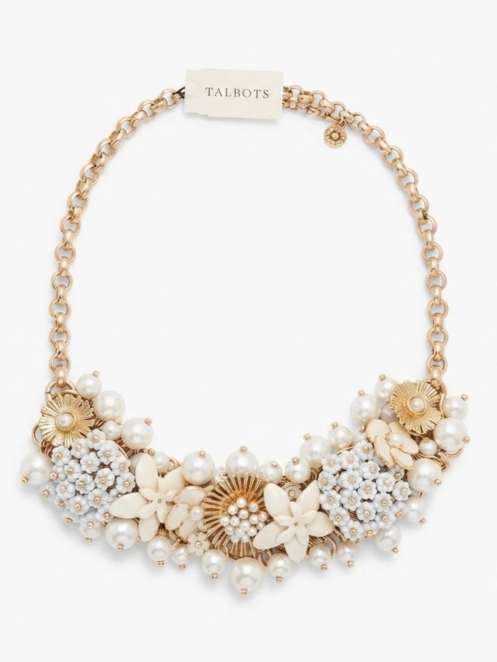 NWT Talbots Pearl Statement Necklace 19.5” Rush Week Wedding